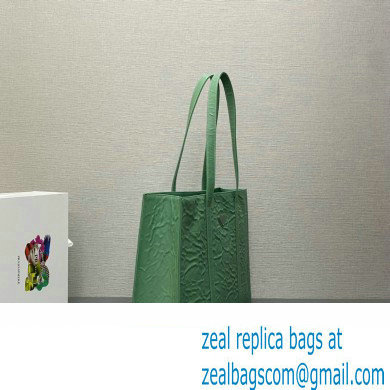 Prada Large antique nappa leather tote bag 1BG460 Green 2023