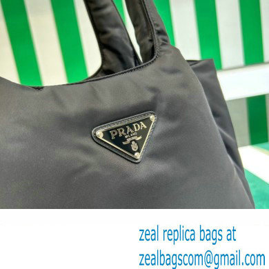 Prada Large padded Re-Nylon tote bag 1BG449 Black 2023 - Click Image to Close