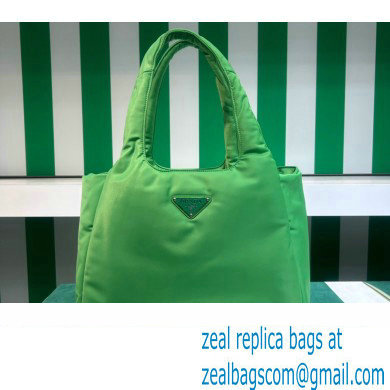 Prada Large padded Re-Nylon tote bag 1BG449 Green 2023 - Click Image to Close