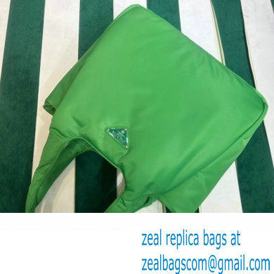 Prada Large padded Re-Nylon tote bag 1BG449 Green 2023