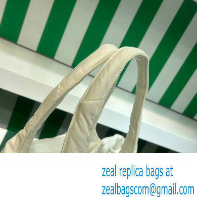 Prada Large padded Re-Nylon tote bag 1BG449 White 2023