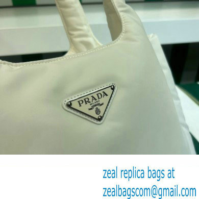 Prada Large padded Re-Nylon tote bag 1BG449 White 2023