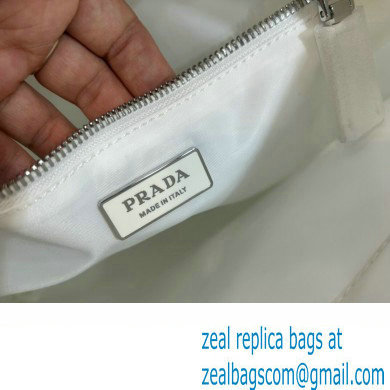 Prada Large padded Re-Nylon tote bag 1BG449 White 2023