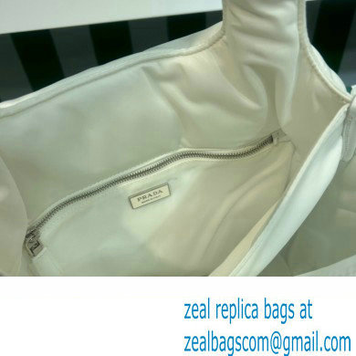 Prada Large padded Re-Nylon tote bag 1BG449 White 2023