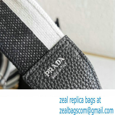 Prada Leather hobo bag 1BC073 Black 2023