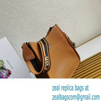 Prada Leather hobo bag 1BC073 Brown 2023