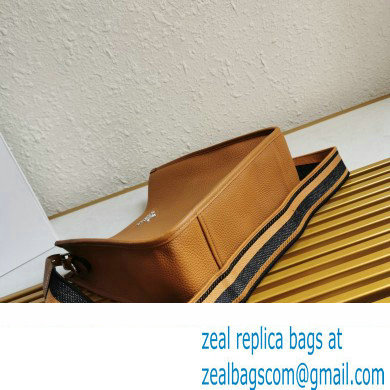 Prada Leather hobo bag 1BC073 Brown 2023 - Click Image to Close