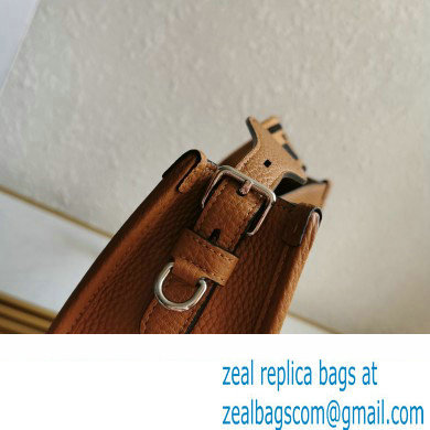 Prada Leather hobo bag 1BC073 Brown 2023