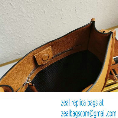 Prada Leather hobo bag 1BC073 Brown 2023