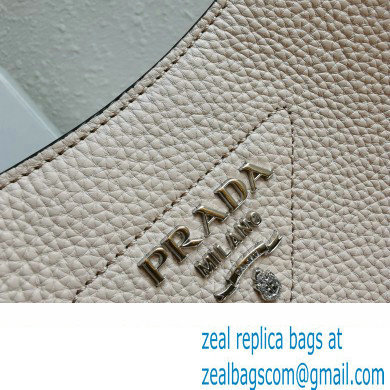 Prada Leather hobo bag 1BC073 Light Pink 2023 - Click Image to Close