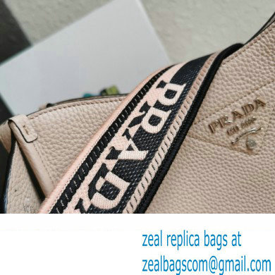 Prada Leather hobo bag 1BC073 Light Pink 2023 - Click Image to Close