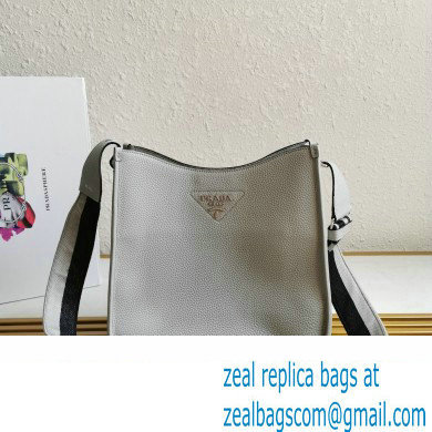 Prada Leather hobo bag 1BC073 Pale Blue 2023 - Click Image to Close