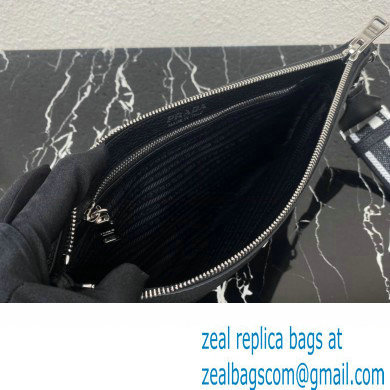 Prada Leather shoulder bag 1BH050 Black 2023 - Click Image to Close