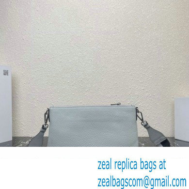 Prada Leather shoulder bag 1BH050 Blue Gray 2023 - Click Image to Close