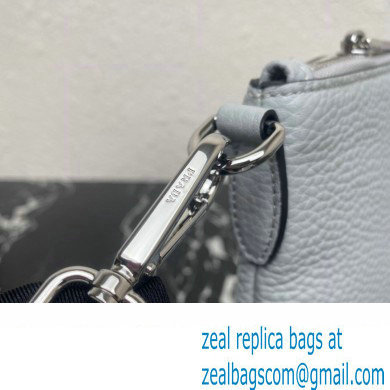 Prada Leather shoulder bag 1BH050 Blue Gray 2023 - Click Image to Close