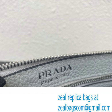 Prada Leather shoulder bag 1BH050 Blue Gray 2023 - Click Image to Close