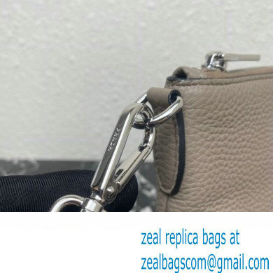 Prada Leather shoulder bag 1BH050 Gray 2023