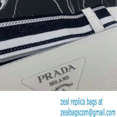 Prada Leather shoulder bag 1BH050 White 2023 - Click Image to Close