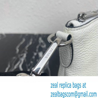 Prada Leather shoulder bag 1BH050 White 2023