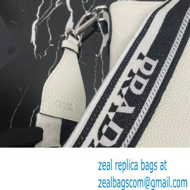 Prada Leather shoulder bag 1BH050 White 2023 - Click Image to Close