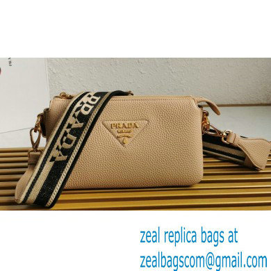 Prada Leather shoulder bag 1BH194 Beige 2023 - Click Image to Close