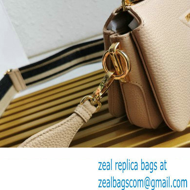 Prada Leather shoulder bag 1BH194 Beige 2023