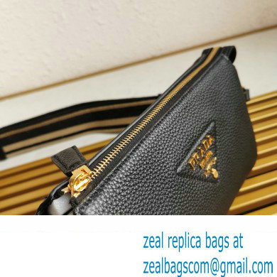 Prada Leather shoulder bag 1BH194 Black 2023 - Click Image to Close