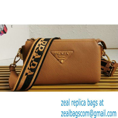 Prada Leather shoulder bag 1BH194 Brown 2023