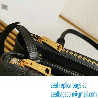 Prada Medium Galleria Saffiano leather bag 1ba232 Black 2023 - Click Image to Close