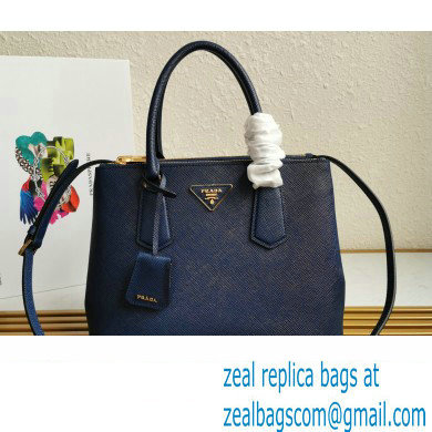 Prada Medium Galleria Saffiano leather bag 1ba232 Blue 2023 - Click Image to Close