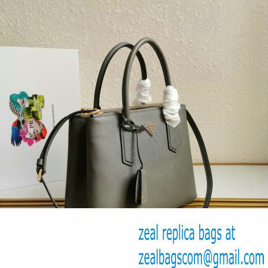 Prada Medium Galleria Saffiano leather bag 1ba232 Gray 2023 - Click Image to Close