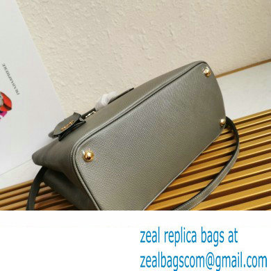 Prada Medium Galleria Saffiano leather bag 1ba232 Gray 2023 - Click Image to Close