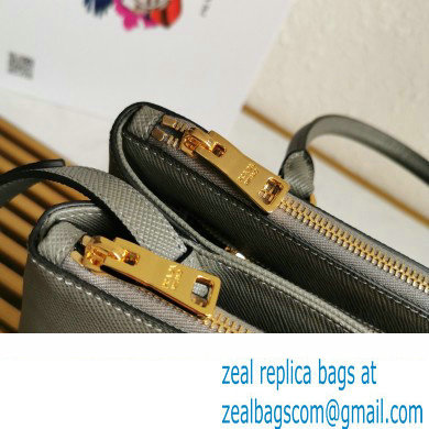 Prada Medium Galleria Saffiano leather bag 1ba232 Gray 2023