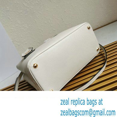 Prada Medium Galleria Saffiano leather bag 1ba232 White 2023 - Click Image to Close