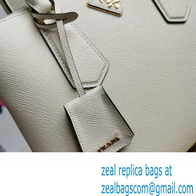 Prada Medium Galleria Saffiano leather bag 1ba232 White 2023 - Click Image to Close