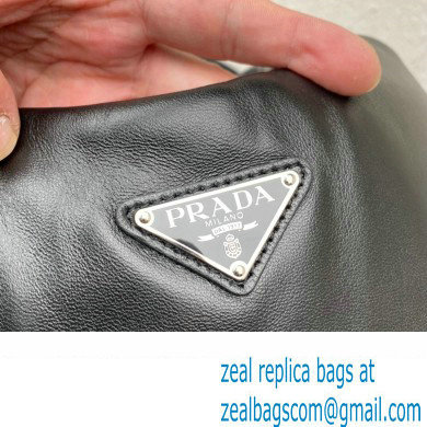 Prada Medium padded Soft nappa leather bag 1BG413 Black 2023