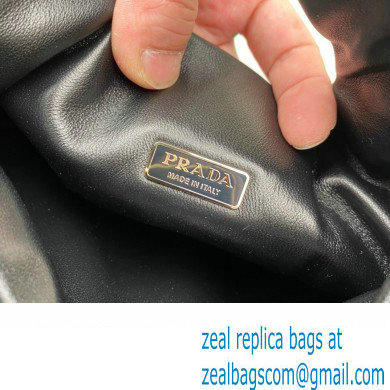 Prada Medium padded Soft nappa leather bag 1BG413 Black 2023