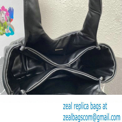 Prada Medium padded Soft nappa leather bag 1BG413 Black 2023