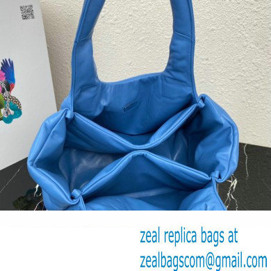 Prada Medium padded Soft nappa leather bag 1BG413 Blue 2023