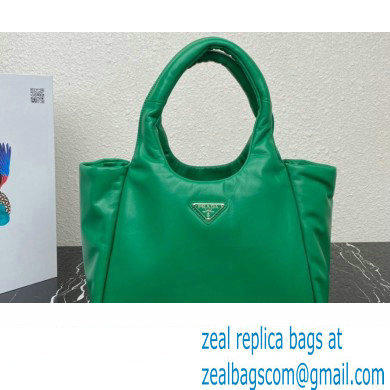 Prada Medium padded Soft nappa leather bag 1BG413 Green 2023