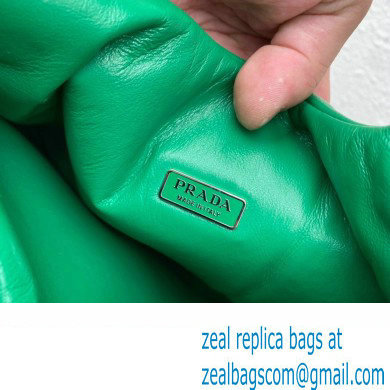 Prada Medium padded Soft nappa leather bag 1BG413 Green 2023