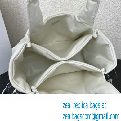 Prada Medium padded Soft nappa leather bag 1BG413 White 2023 - Click Image to Close