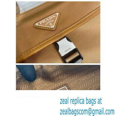 Prada Re-Nylon and Saffiano leather shoulder bag 2VH133 beige 2023