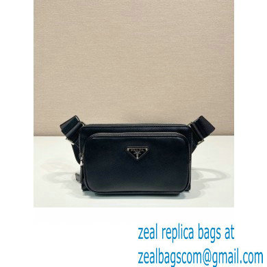 Prada Saffiano leather belt bag 2VH156 black 2023