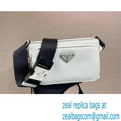 Prada Saffiano leather belt bag 2VH156 white 2023