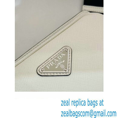Prada Saffiano leather belt bag 2VH156 white 2023 - Click Image to Close