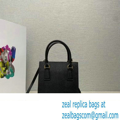 Prada Saffiano leather handbag 1BA358 Black 2023 - Click Image to Close