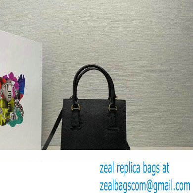 Prada Saffiano leather handbag 1BA358 Black 2023