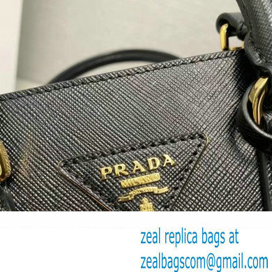 Prada Saffiano leather handbag 1BA358 Black 2023