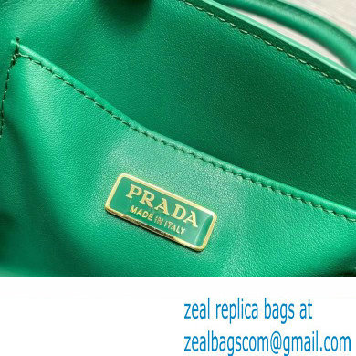 Prada Saffiano leather handbag 1BA358 Green 2023